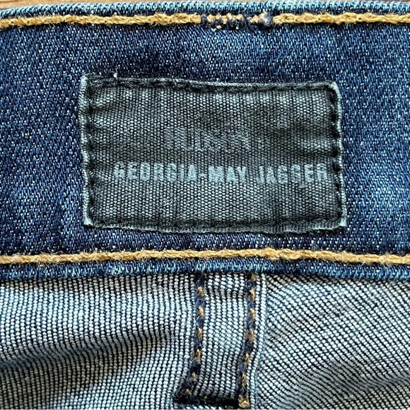 Hudson Georgia May Jagger GMJ Skinny Stretch Jeans Size 32 - Picture 12 of 15